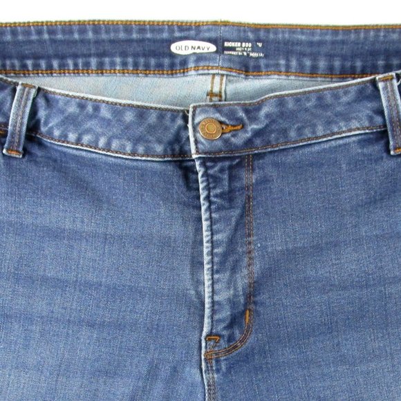 Pre-Owned Old Navy Kicker Boot Cut High Rise Secret-Slim Pockets Jeans, 24 Plus - Picture 2 of 5